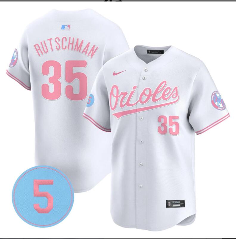 Men Baltimore Orioles #35 Rutschman white  2024 Nike MLB jersey->indianapolis colts->NFL Jersey